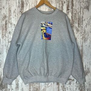 Vintage Hanes Crew Neck Sweatshirt Wooden Boat Festival 2000 Sz L